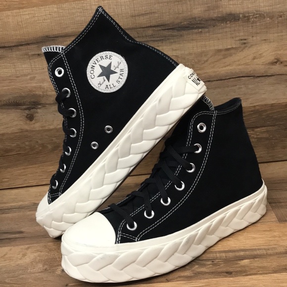 Converse Shoes - PLATFORM LEATHER CONVERSE HIGH TOP BRAND NEW